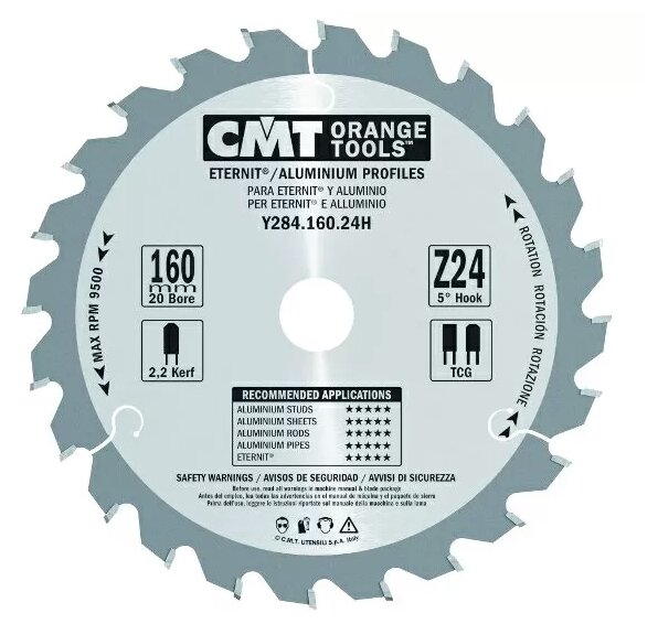 Пильный диск CMT 284.160.24H 160х20 мм