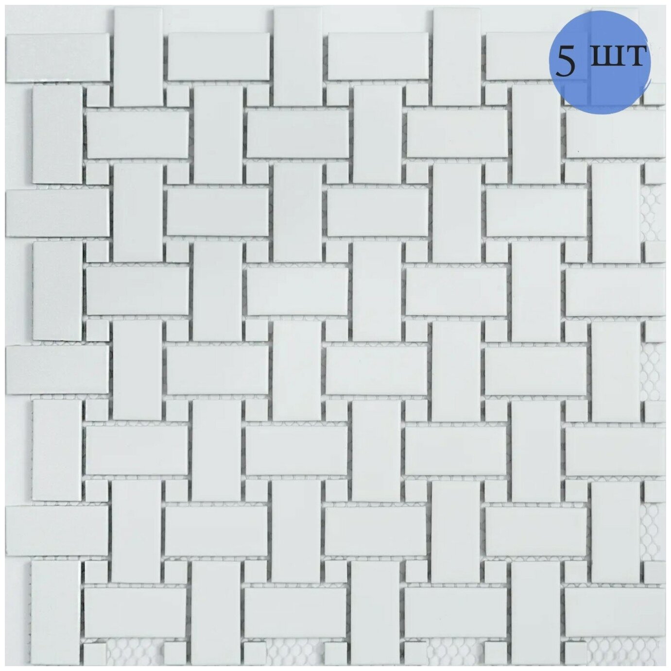 Мозаика керамическая (матовая) NS mosaic PS2348-06 30х30 см 5 шт (0.45 м²)