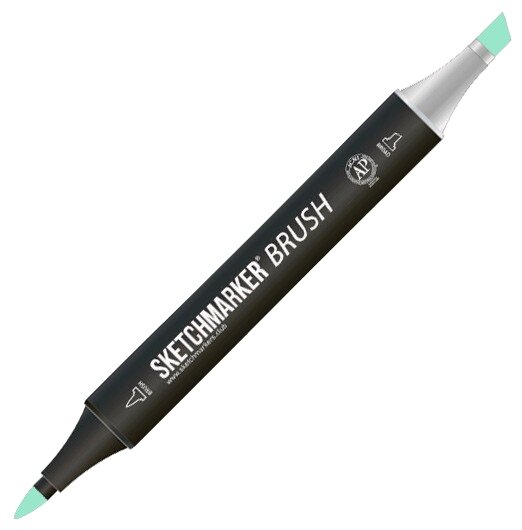 Маркер Sketchmarker Brush двухсторонний на спирт. основе цв. G123 Морская пена