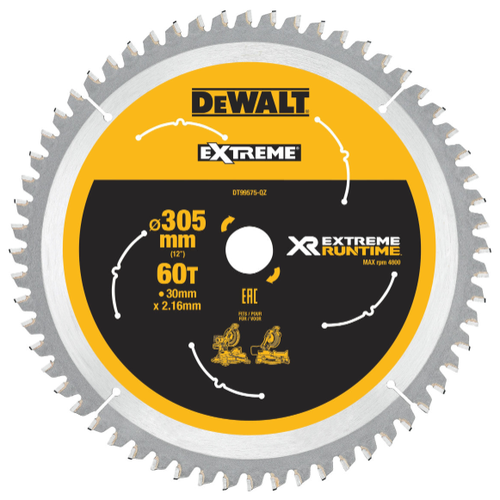 Пильный диск DEWALT DT99576 EXTREME RUNTIME, 305х30 мм