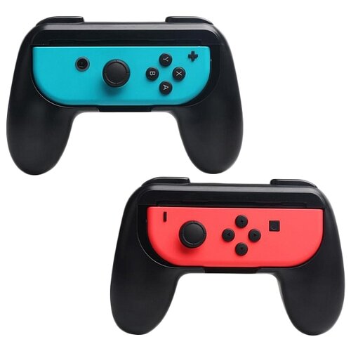 Dobe Чехол-держатель для контроллера Joy-Con консоли Nintendo Switch (TNS-851), черный dobe чехол держатель для контроллера joy con консоли nintendo switch tns 851 розовый зеленый