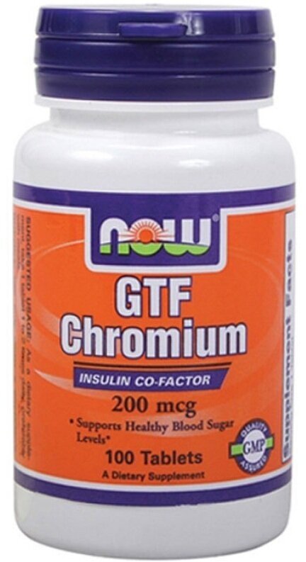 GTF Chromium таб., 200 мкг, 100 мл, 70 г, 100 шт.