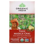 Чай черный Organic India Tulsi Masala chai в пакетиках - изображение