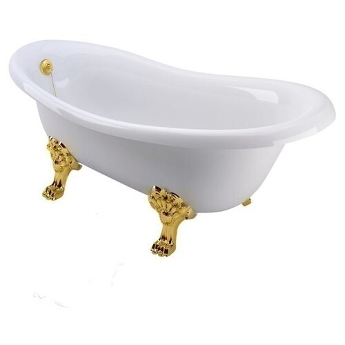 Ванна на лапах Migliore Bella Leone 23131 белый/золото