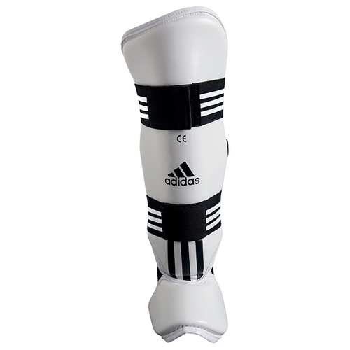 защита стопы футы adidas для тхэквондо wtf foot socks белая размер m артикул aditfs01 размер m Защита голени и стопы Adidas WTF Shin Instap Pad White (L)