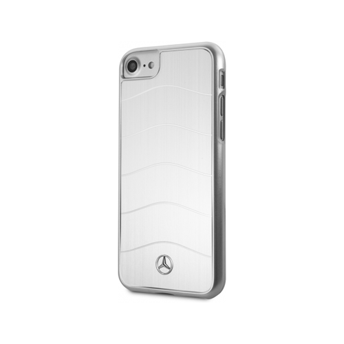 Накладка Mercedes Wave Vlll Hard Brushed Aluminium для iPhone SE 2020 / 8 / 7 - Silver