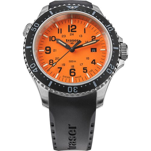Наручные часы traser P67 professional, черный, оранжевый наручные часы traser p67 professional tr 109473 черный