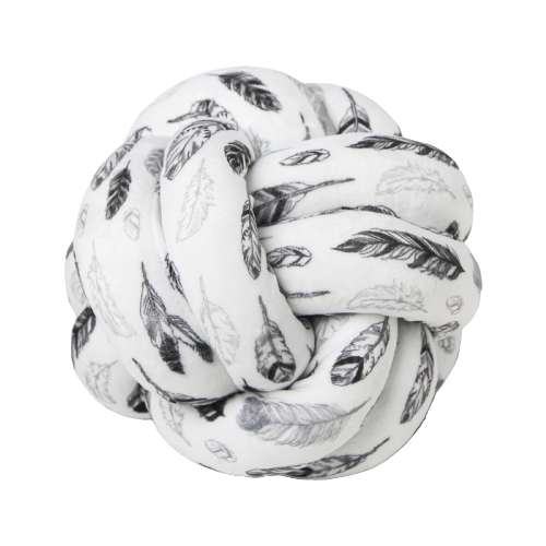 фото Подушка декоративная арт узор пёрышки (4497366), 19 х 19 см белый/черный