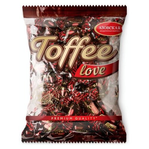 Конфеты Азовская кондитерская фабрика Toffee Love, 1 кг, флоу-пак