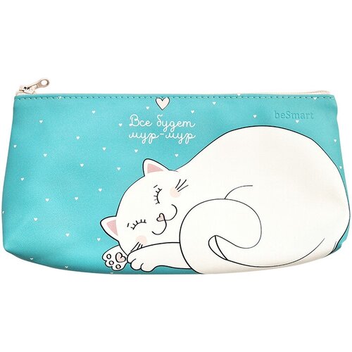 Be Smart Пенал -косметичка Mur-mur кот 10 х 21 х 4 см N2377 2152₽