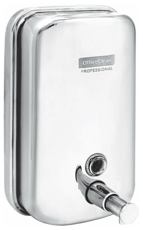 фото Диспенсер для жидкого мыла OfficeClean Professional, наливной, механический, нержавеющая сталь, 1л