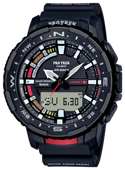 Наручные часы CASIO, красный, черный