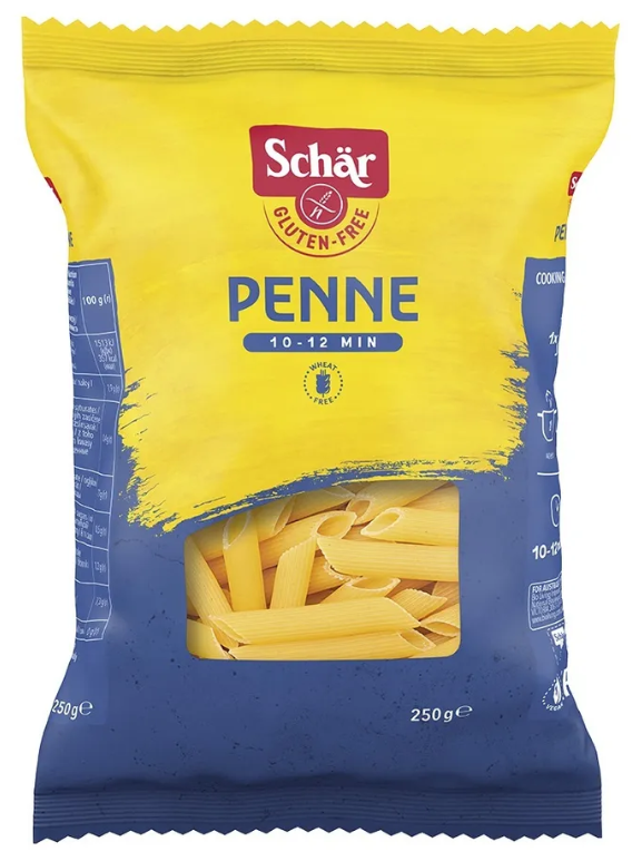 Макароны Schar Перья (Penne) без глютена, 4 шт по 250 г - фотография № 2