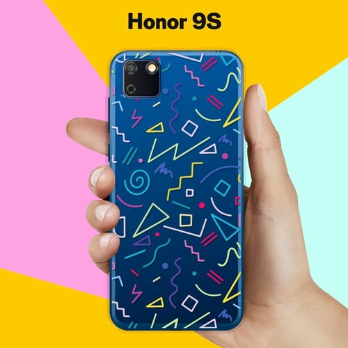 Силиконовый чехол Цветной узор на Honor 9S силиконовый чехол узор из котов на honor 9s