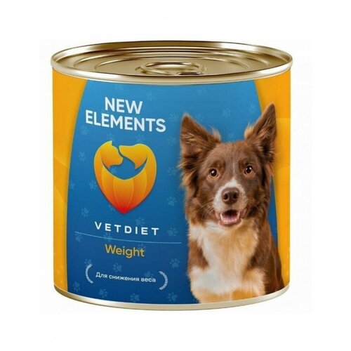New Elements VETDIET Weight Паштет из морской рыбы и мяса консервы для собак 340 г