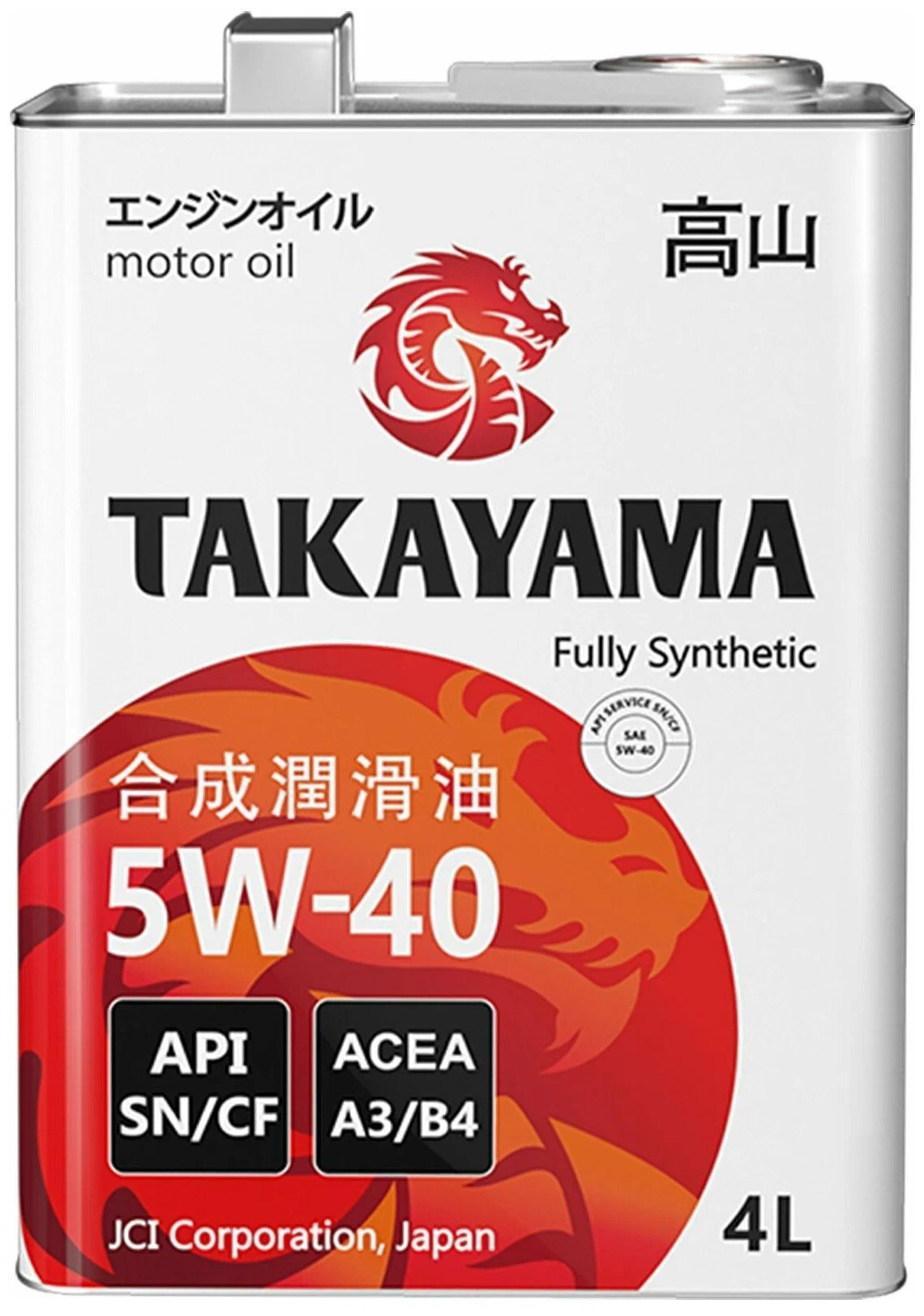   Takayama , SAE 5W40, API Sn/cf, 4  605045 .