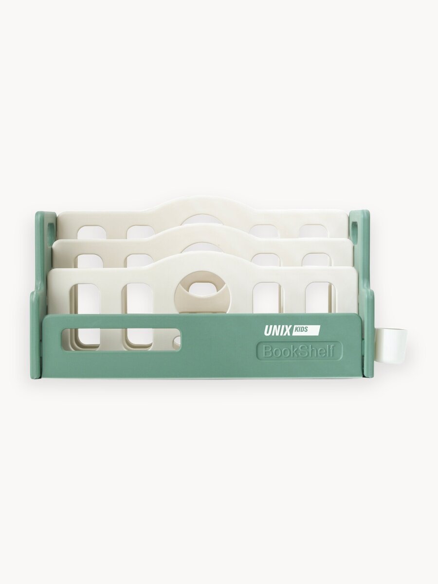 Органайзер для книг настольный Монтессори UNIX Kids 51 см для канцелярии, учебников, журналов, бумаг, пластиковый