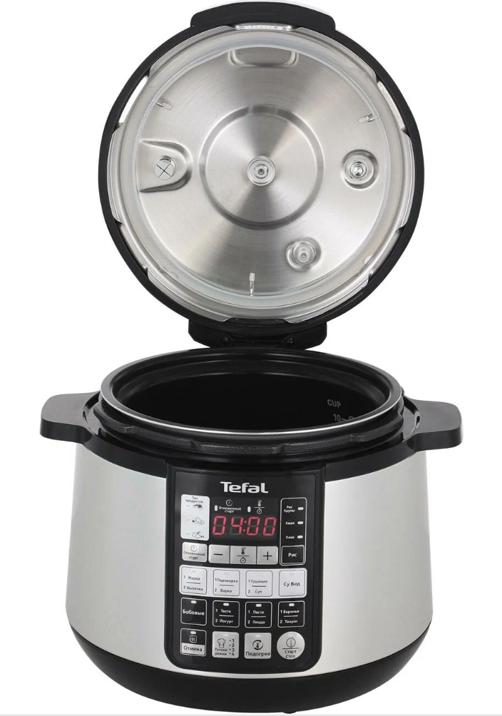 Скороварка/мультиварка Tefal CY621D32, черный/серебристый