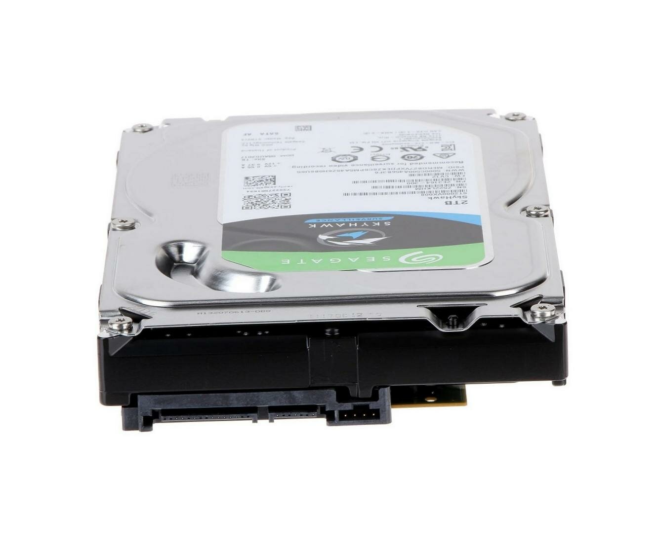 Жесткий HDD диск объемом 2 Тб Cигейт СкайХавк (hdd 3.5) (I29435ZH) и размером 3,5 дюйма - диск для систем видеонаблюдения, интерфейс SATA 6 Гбит/с