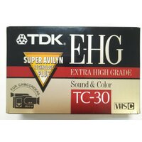 Видеокассета VHS-C, TDK, TC-30EHG.