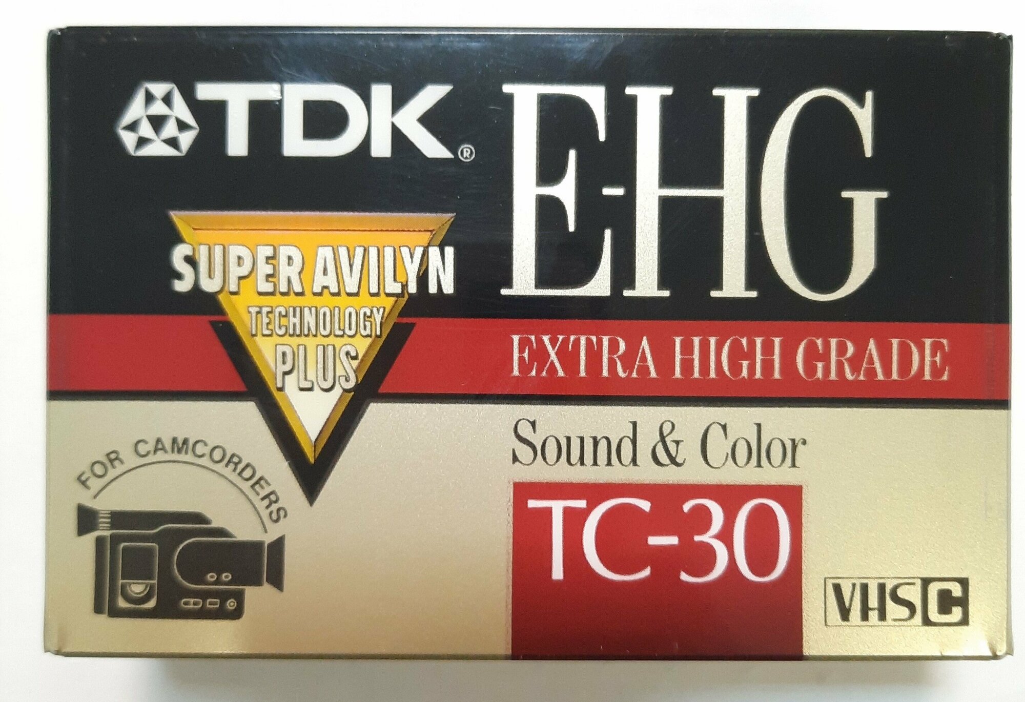 Видеокассета VHS-C, TDK, TC-30EHG.