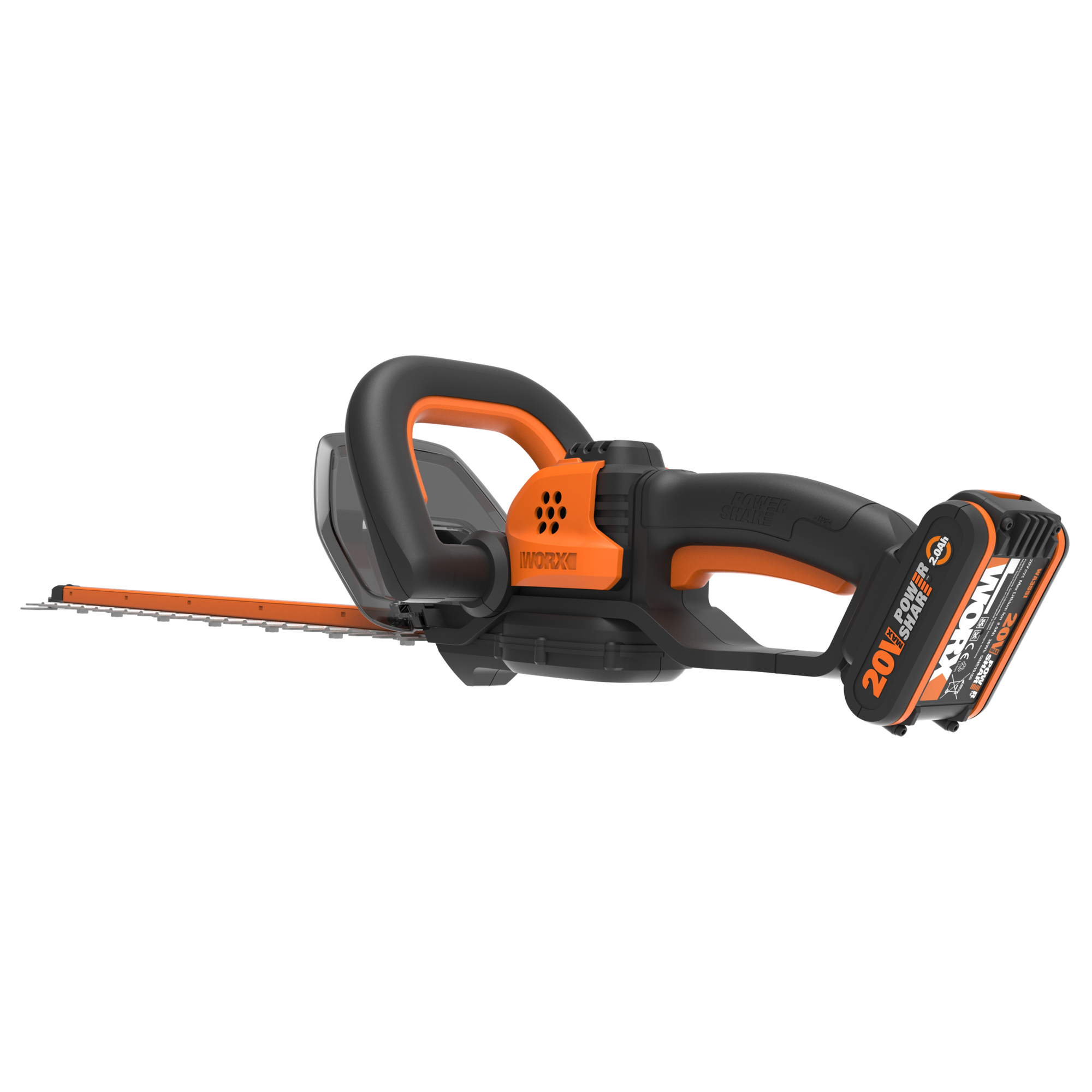 Кусторез аккумуляторный WORX WG264E 20В 56см 2Ач х1 и ЗУ