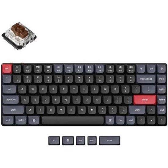 Клавиатура беспроводная Keychron K3P-H3 Brown Switch черный