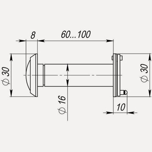 Изображение товара Глазок дверной, оптика стекло Armadillo DV-PRO 3/100-60/BR/HD (DVG3/HD, 16/60х100) AB бронза (подвес)