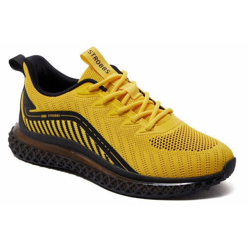 Кроссовки STROBBS, размер 44, желтый кроссовки strobbs размер 44 желтый зеленый