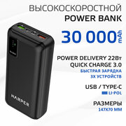 Внешний аккумулятор HARPER PB-0030 черный