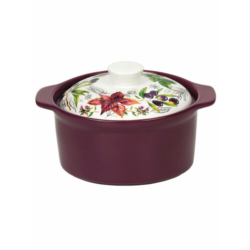 Керамическая кастрюля с крышкой 16 л