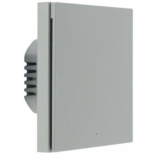 Умный выключатель Aqara H1 EU 1-нокл. серый (WS-EUK01GR) выключатель aqara умный выключатель aqara smart wall switch h1 with neutral single rocker ws euk03