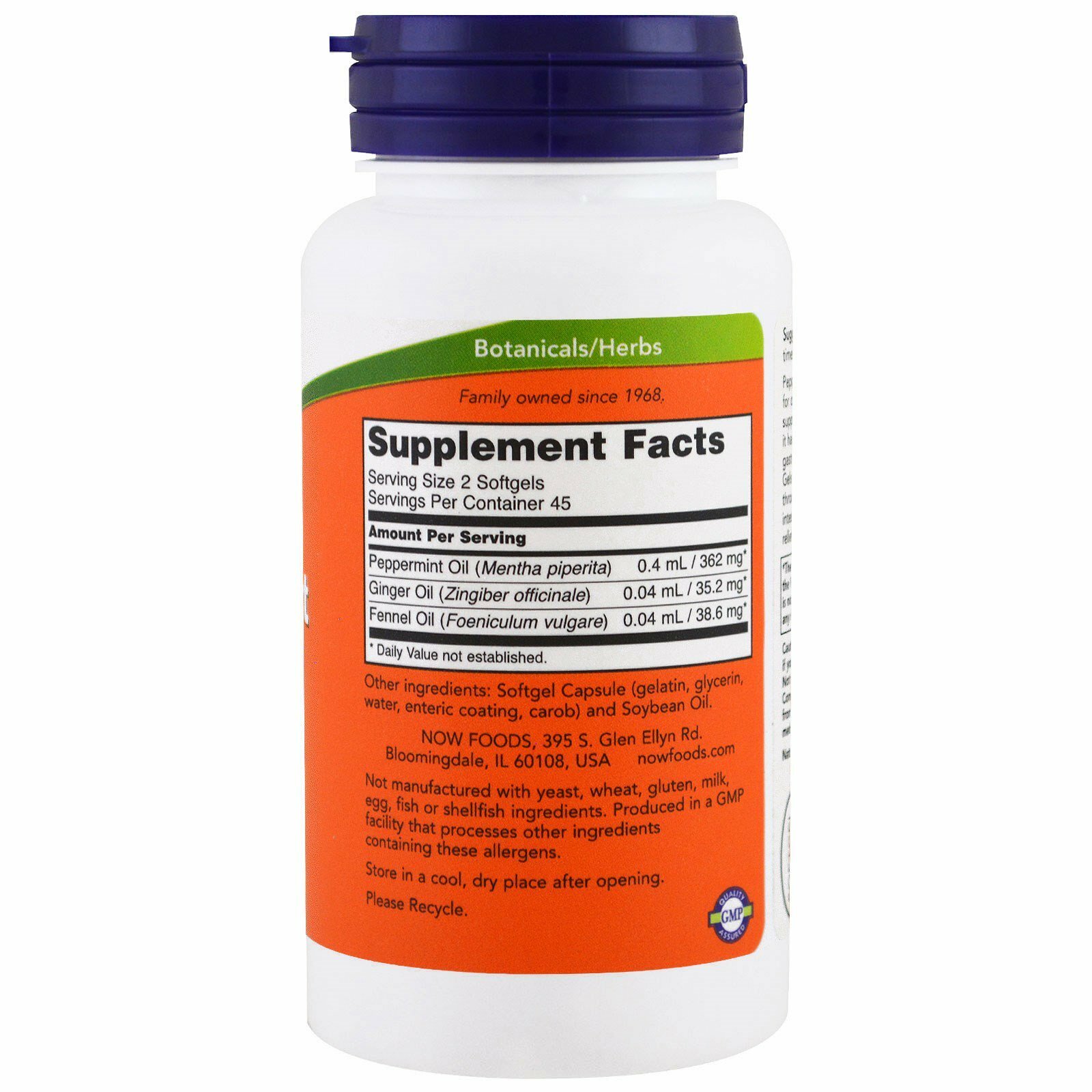 Картинки NOW Foods, Peppermint Gels, Мята Перечная Масло - 90 капсул