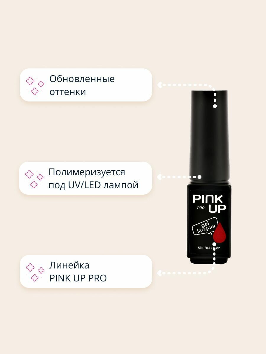Гель-лак для ногтей UV/LED PINK UP MINI PRO в мини-формате, тон 18, 5 мл — фото 1