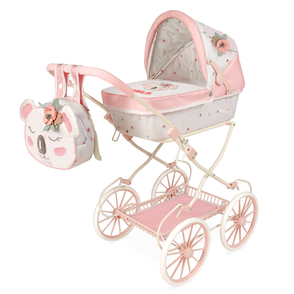 Коляска для кукол люлька с сумкой DeCuevas Toys, высота ручки 81 см, серия "Коала" 80079