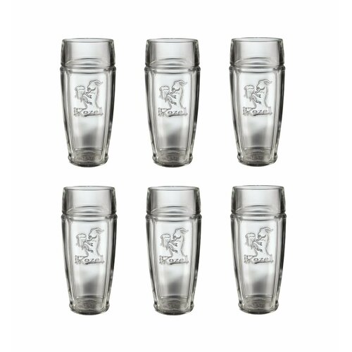 6 бокалов для пива Велкопоповецкий Козел Kozel, 500 мл (Чехия)
