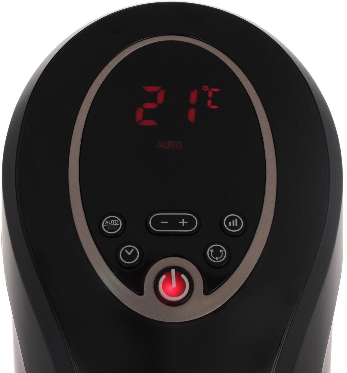 Тепловентилятор Tefal SE9420 мощность 2400 Вт 25 м² шум до 42 дБ(А) черный