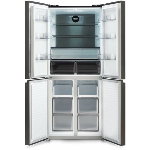 Холодильник Hyundai CM45043F 3-хкамерн черная сталь 98318₽