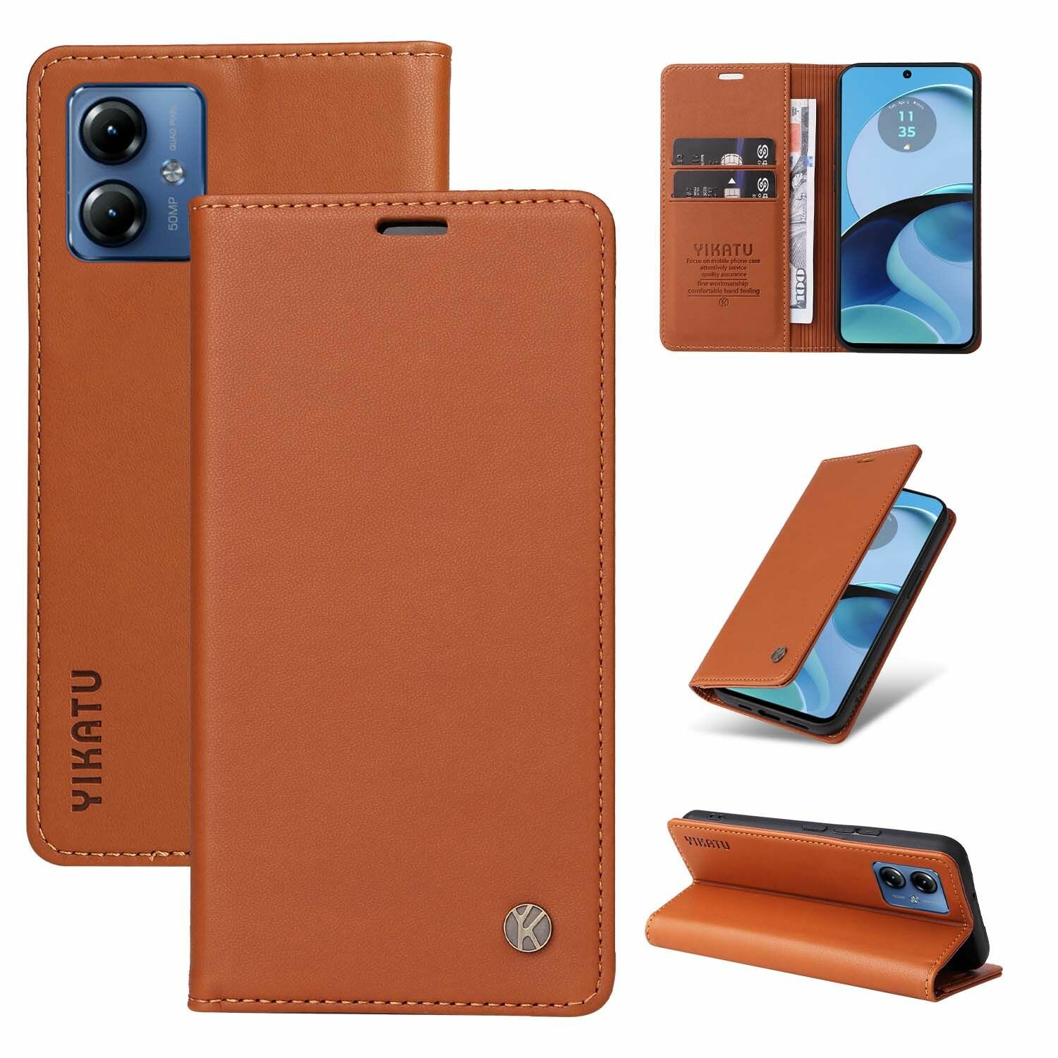 Подходит для Motorola Смартфон G14 4G/G54 5G/G64 Магнитные пряжки, кронштейны, сейсмостойкие