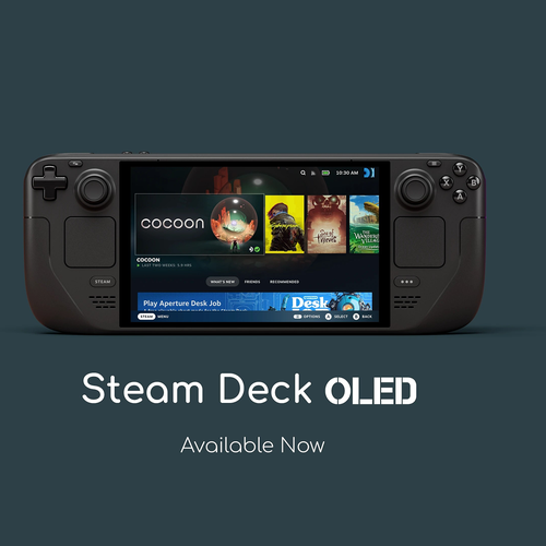 Игровая приставка Valve Steam Deck OLED 512 ГБ SSD без игр черный 73202₽