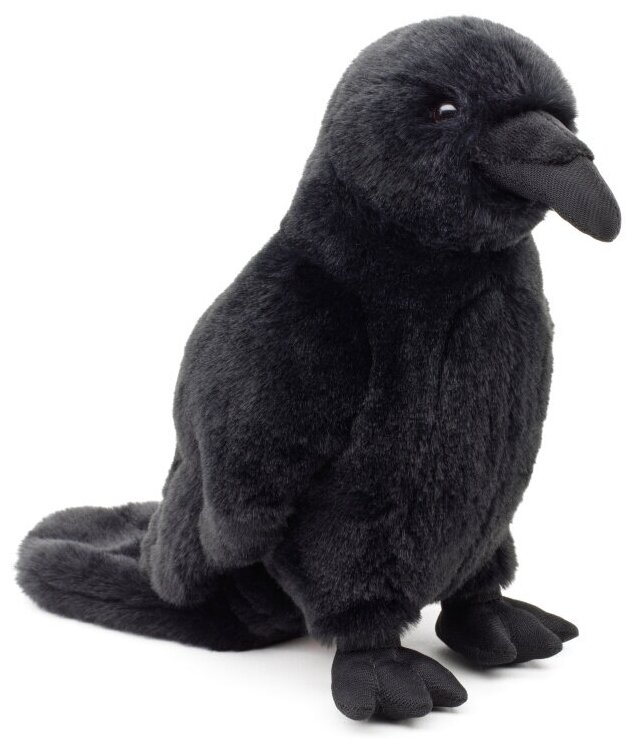 Игрушка мягконабивная натуралистичнаяLEOSCO Птица Ворон 22 см