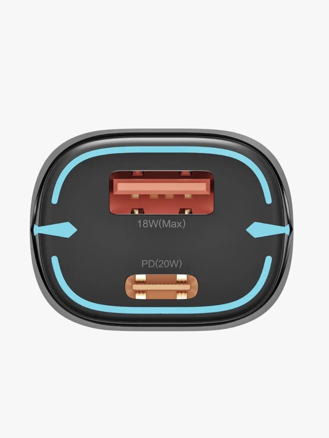 Автомобильное зарядное устройство "Original", USB-C/QC3.0, мощность 58 Вт — фото 1