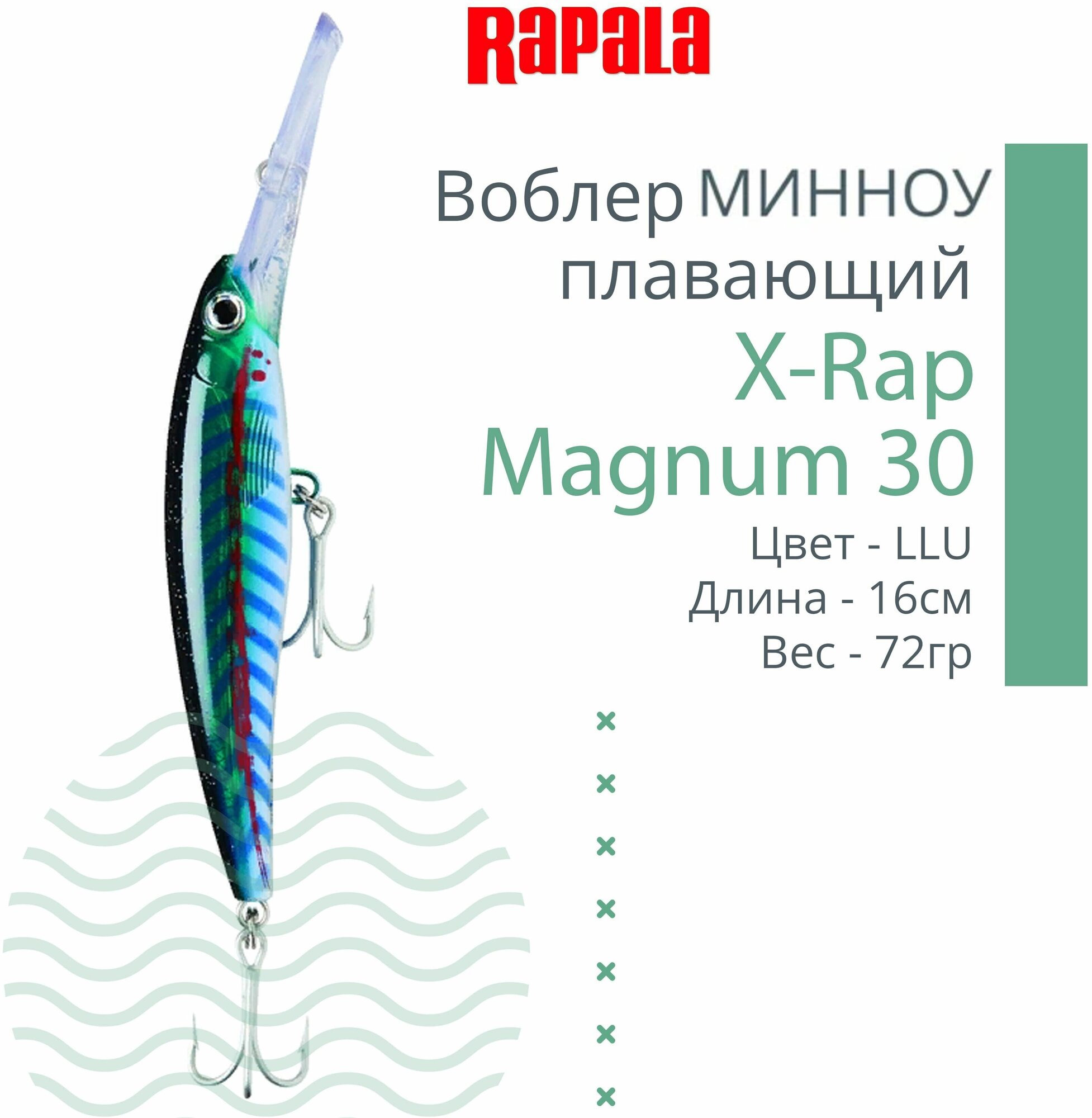 Воблер RAPALA X-Rap Magnum 30 /BTO