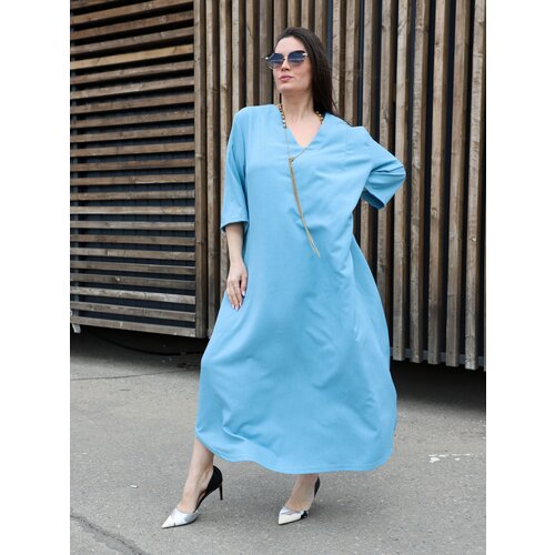 Платье ZOYA, размер 74, голубой сарафан zoya размер 74 золотой синий