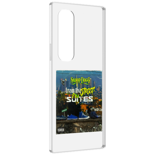 Чехол MyPads Snoop Dogg FROM THE STREET 2 THA SUITES для Samsung Galaxy Z Fold 4 (SM-F936) задняя-панель-накладка-бампер