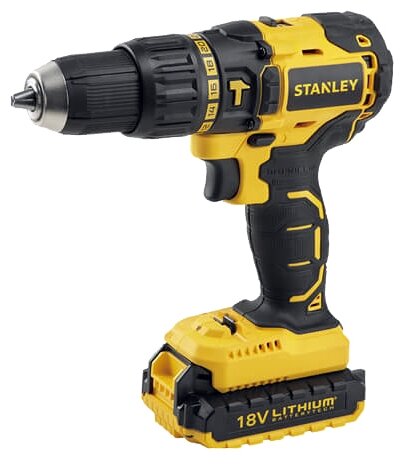 Дрель аккумуляторная ударная STANLEY SBH20D2K-RU