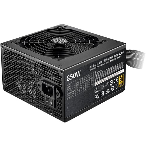 Блок питания Cooler Master ATX 850W Gold V2 80 gold 24844pin APFC 120mm fan 12xSATA RTL 1428400₽