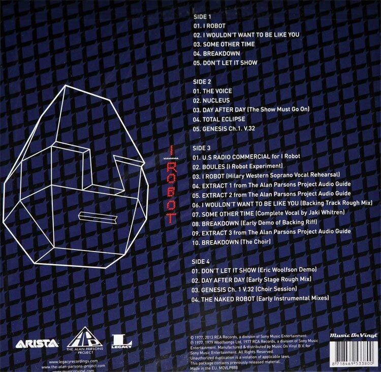 I Robot: Legacy Edition Виниловая пластинка MUSIC ON VINYL - фото №3