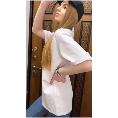 Футболка женская, базовая, нарядная одежда , для дома, оверсайз , блузка