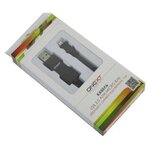 Кабель для зарядки телефона micro USB черный с подсветкой - изображение